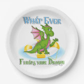 Wat er ook op drijft... papieren bordje (Voorkant)