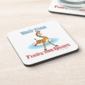 Wat er ook op drijft Uw Giraffe Bier Onderzetter (Linkerzijde)