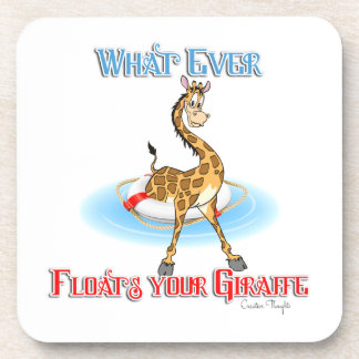 Wat er ook op drijft Uw Giraffe Bier Onderzetter