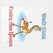 Wat er ook op drijft Uw Giraffe Fleece Deken (Voorkant (Horizontaal))