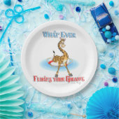 Wat er ook op drijft Uw Giraffe Papieren Bordje (Feest)