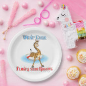 Wat er ook op drijft Uw Giraffe Papieren Bordje (Feest)