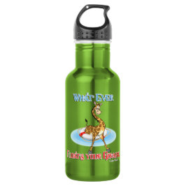 Wat er ook op drijft Uw Giraffe Waterfles