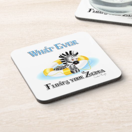 Wat er ook op drijft Uw Zebra 3 Onderzetter (Linkerzijde)