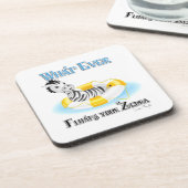 Wat er ook op drijft Uw Zebra 4 Bier Onderzetter (Linkerzijde)