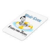 Wat er ook op drijft Uw Zebra 4 Magneet (Linkerzijde)