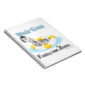 Wat er ook op drijft Uw Zebra 4 Notitieboek (Rechterzijde)