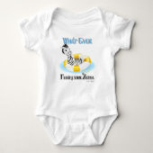 Wat er ook op drijft Uw Zebra 4 Romper (Voorkant)