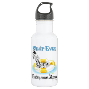 Wat er ook op drijft Uw Zebra 4 Waterfles