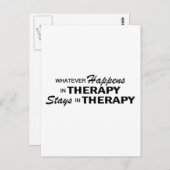 Wat er ook - Therapie gebeurt Briefkaart (Voorkant / Achterkant)
