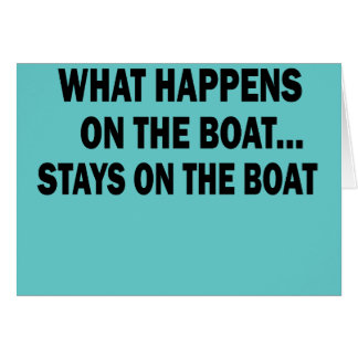 WAT ER OP DE BOAT GEBEURT... STAYS AAN DE BOAT
