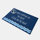 Wat er op de boot gebeurt, blijft op de boot deurmat (Schuin)