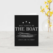 Wat er op de boot gebeurt kaart (Gele Bloem)