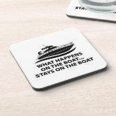 Wat er op de boot gebeurt ... Staven aan boord Onderzetter (Linkerzijde)