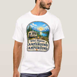 Wat er op de Camping Gebeurt T Shirt