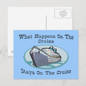 Wat er op de cruise gebeurt briefkaart (Voorkant / Achterkant)