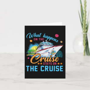 Wat er op de cruise op de cruise gebeurt kaart