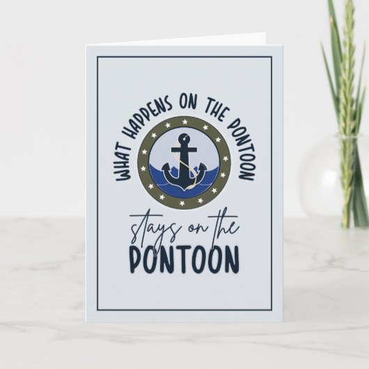 Wat er op de ponton gebeurt blijft op de ponton kaart (Voorkant)