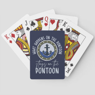 Wat er op de ponton gebeurt blijft op de ponton pokerkaarten