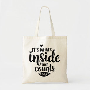 Wat erin zit, telt sarcastisch tote bag