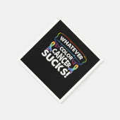 Wat Everkleurige Kanker Zuigt Kankerbewustzijn Servet (Hoek)