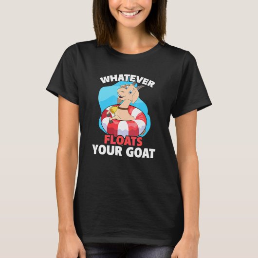 Wat floated uw geit Zomer Float Trip Anim T-shirt (Voorkant)