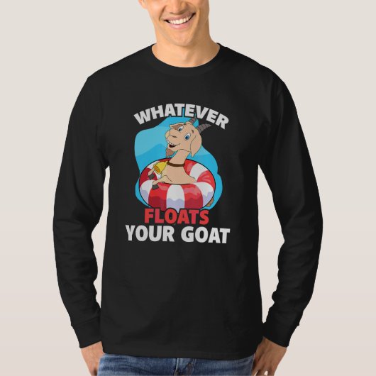 Wat floated uw geit Zomer Float Trip Anim T-shirt (Voorkant)