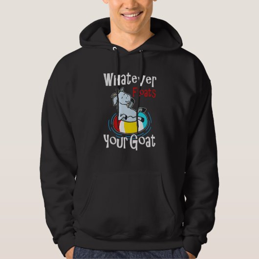 Wat floated uw geit zomer Float Trip rivier Hoodie (Voorkant)