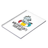 Wat floot je geit Leuk dier grap Notitieboek (Linkerzijde)