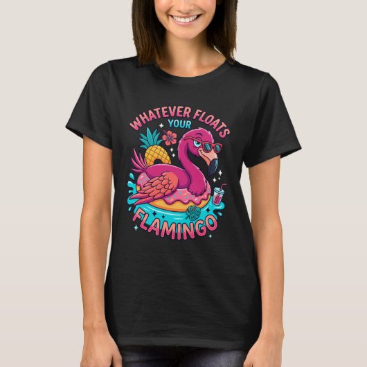 Wat floot uw flamingo grappig tropisch t-shirt (Voorkant)