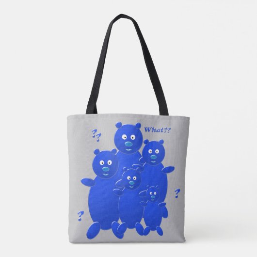 Wat? Fun bubble-familie Tote Bag (Achterkant)
