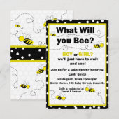 Wat ga je Baby shower uitnodigen Kaart (Voorkant / Achterkant)