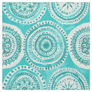 WAT GAAT ROND Aqua Mandala Waterverf Stof