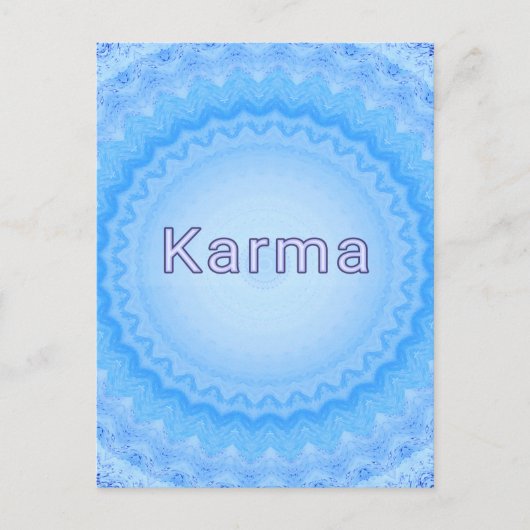 Wat gaat rond...Zachte pastel positief "Karma" Briefkaart (Voorkant)