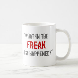 "Wat gebeurde er in de Freak?" Koffiemok