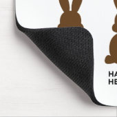 Wat gebeurt er als je een chocolade konijntje eet? muismat (Hoek)