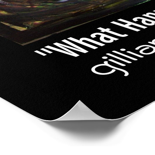 "Wat gebeurt er als je niets zegt" Poster (Hoek)