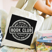Wat gebeurt er bij Book Club Retro Style Tote Bag