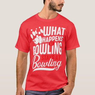 Wat gebeurt er bij bowlingverblijven bij bowling G T-shirt