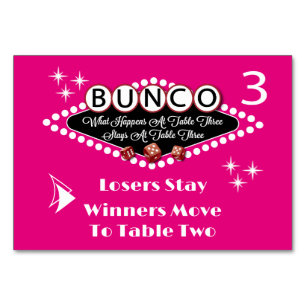 Wat gebeurt er bij Bunco Table Kaart #3