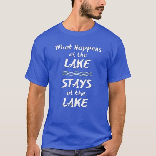 Wat gebeurt er bij de LAKE? T-shirt (Voorkant)