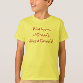 Wat gebeurt er bij Gramma? T-shirt