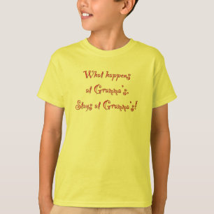 Wat gebeurt er bij Gramma? T-shirt