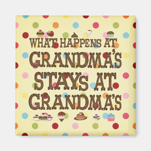 Wat gebeurt er bij Grandmas? Magneet (Voorkant)