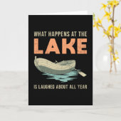 Wat gebeurt er bij het Lake Boat zeilbootcadeau Kaart (Gele Bloem)