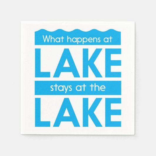 Wat gebeurt er bij het meer van de Stays bij het m Servetten (Voorkant)