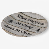 Wat gebeurt er bij kampverblijven papieren bordje (Gekanteld)