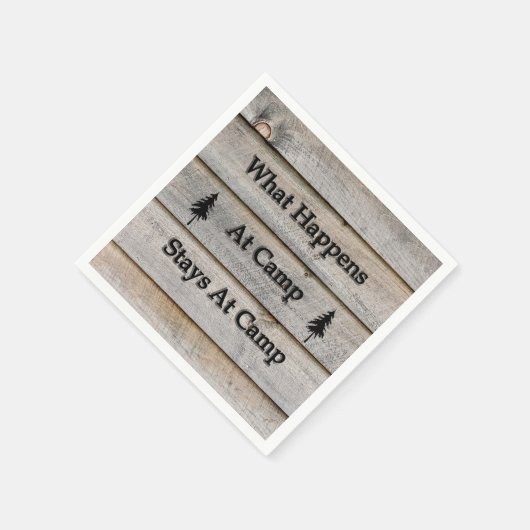 Wat gebeurt er bij kampverblijven servetten (Hoek)