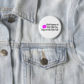 Wat gebeurt er bij meisjes 's nachts? ronde button 5,7 cm (In situ)