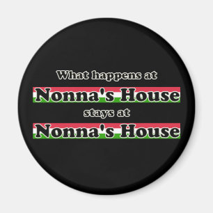 Wat gebeurt er bij Nonnas House Black Achtergrond Magneet